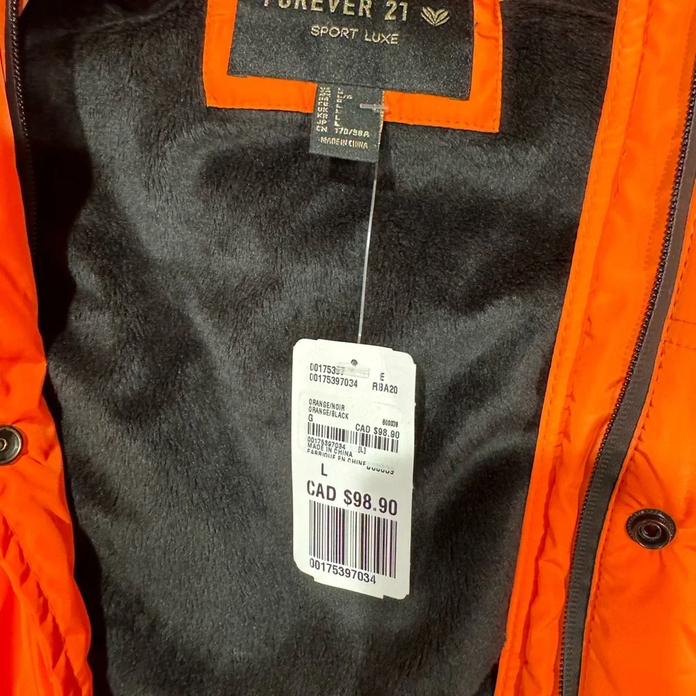 Forever 21 Sport Luxe Orange Ski Jacket - Picture 4 of 4